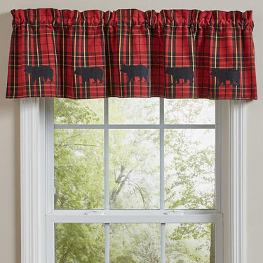 Sportsman Plaid Valance - Applique Park Designs - The Fox Decor